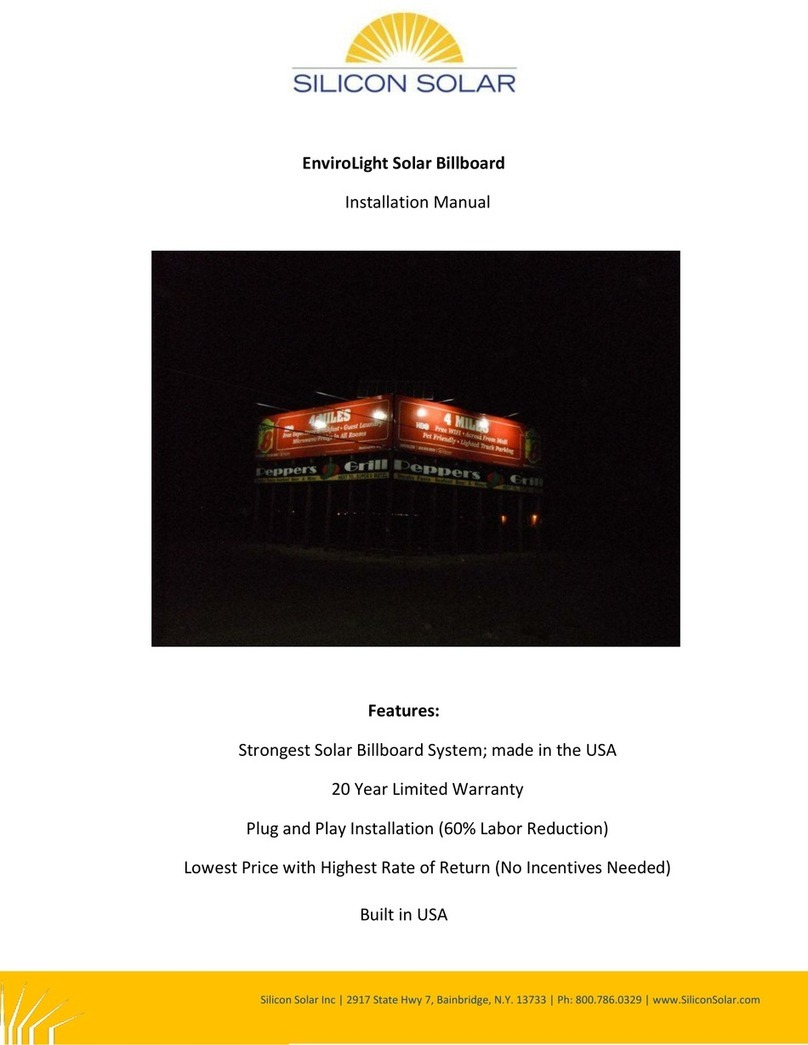 Silicon Solar EnviroLight installation manual