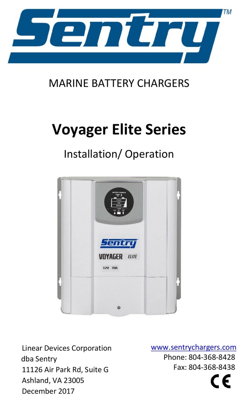 Sentry Voyager 12V 60A Installation & operation manual
