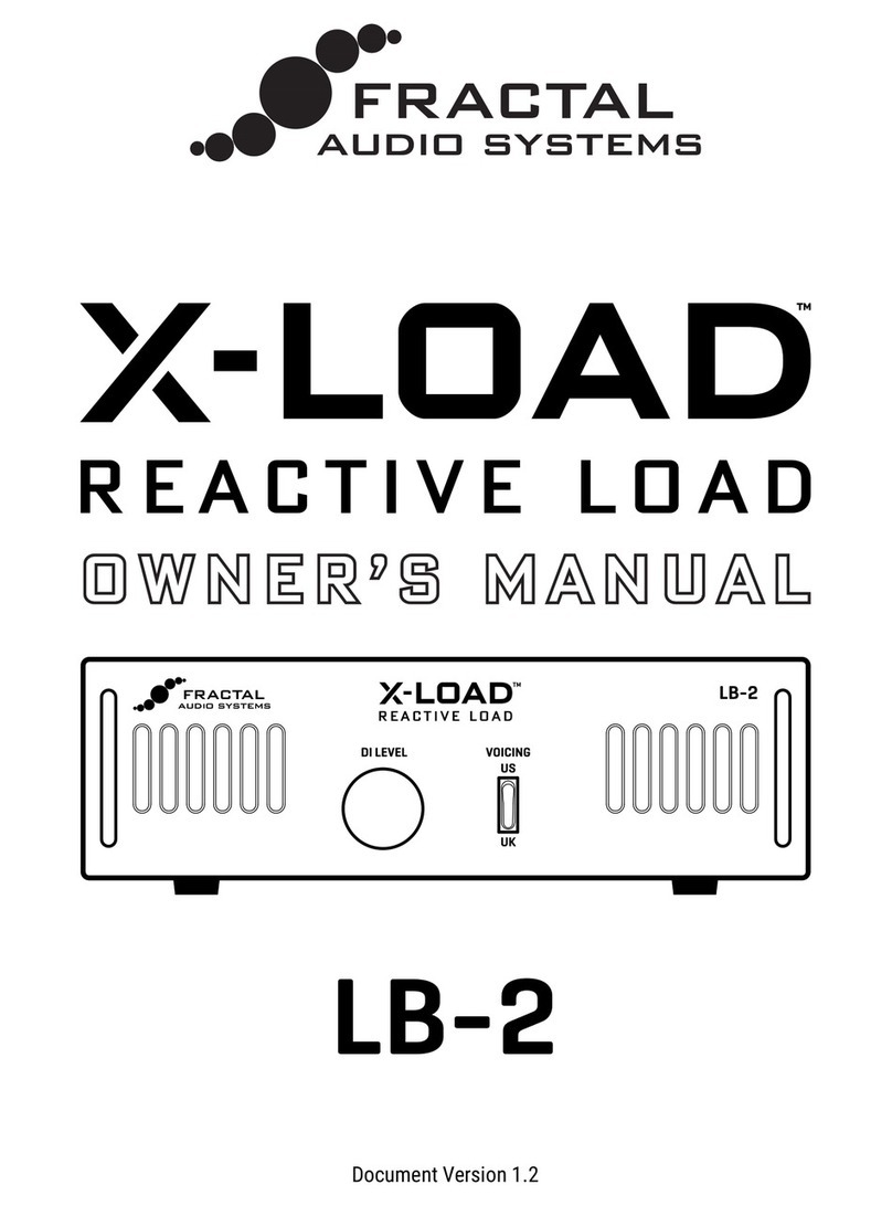 Fractal Audio X-LOAD LB-2 User manual