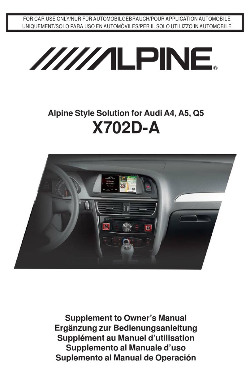 Alpine X702D-A Configuration guide