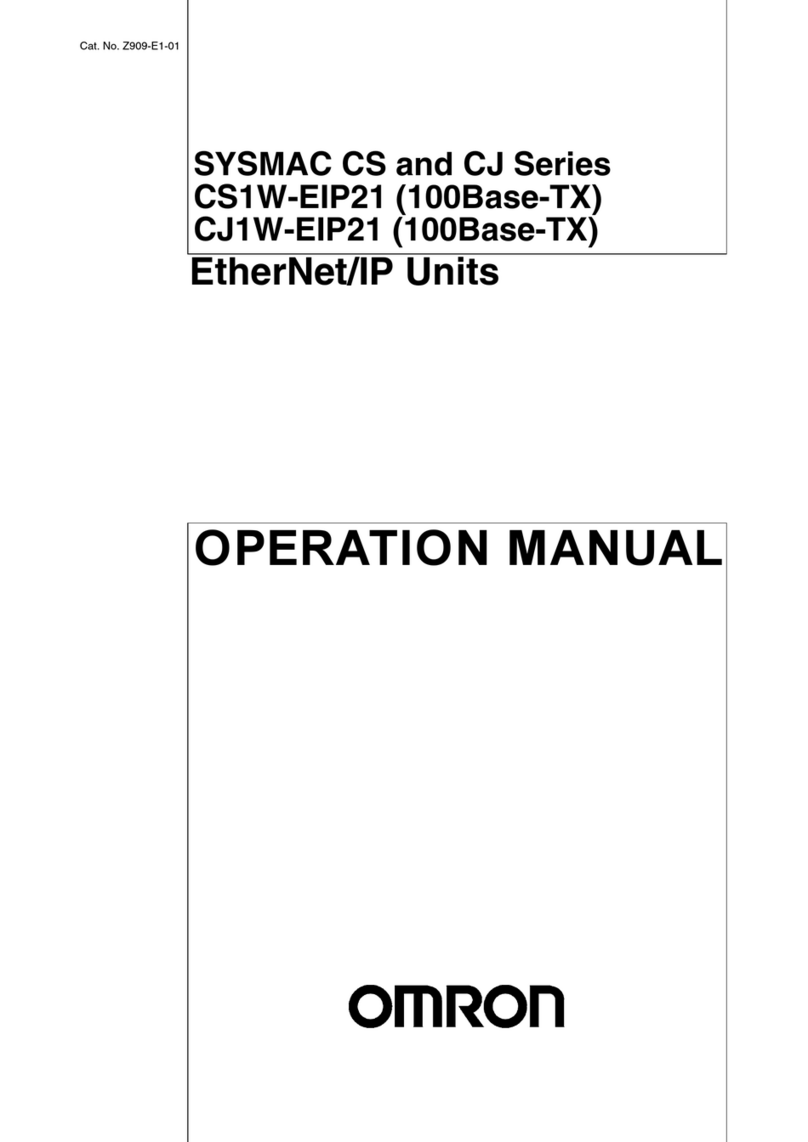 Omron SYSMAC CS1W-EIP21 Operation manual