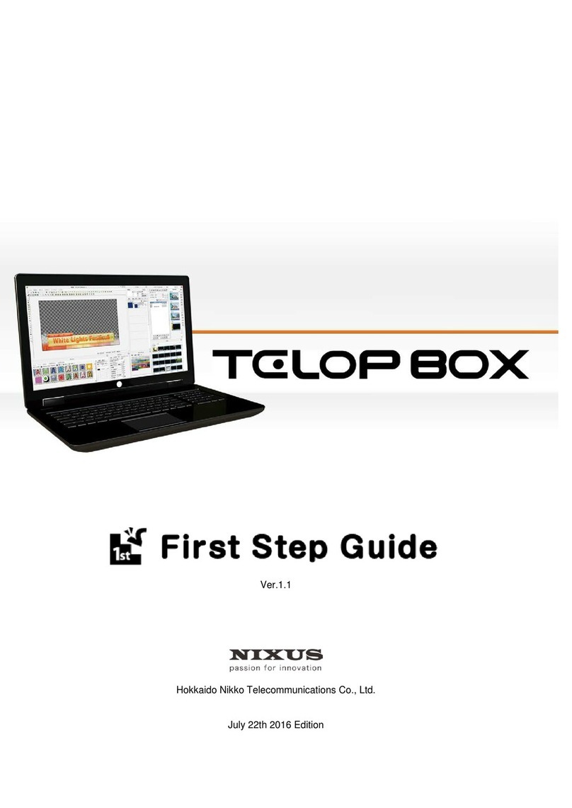 NIXUS TELOP BOX First step guide
