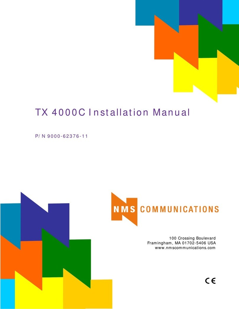 NMS Communications TX 4000C User manual