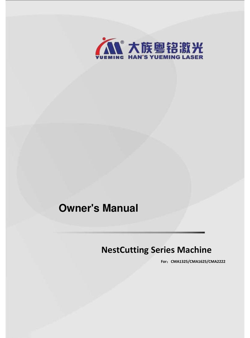 Yueming CMA1325 owner's manual