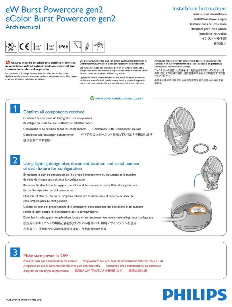 COLORKINETICS eW Burst Powercore gen2 User manual