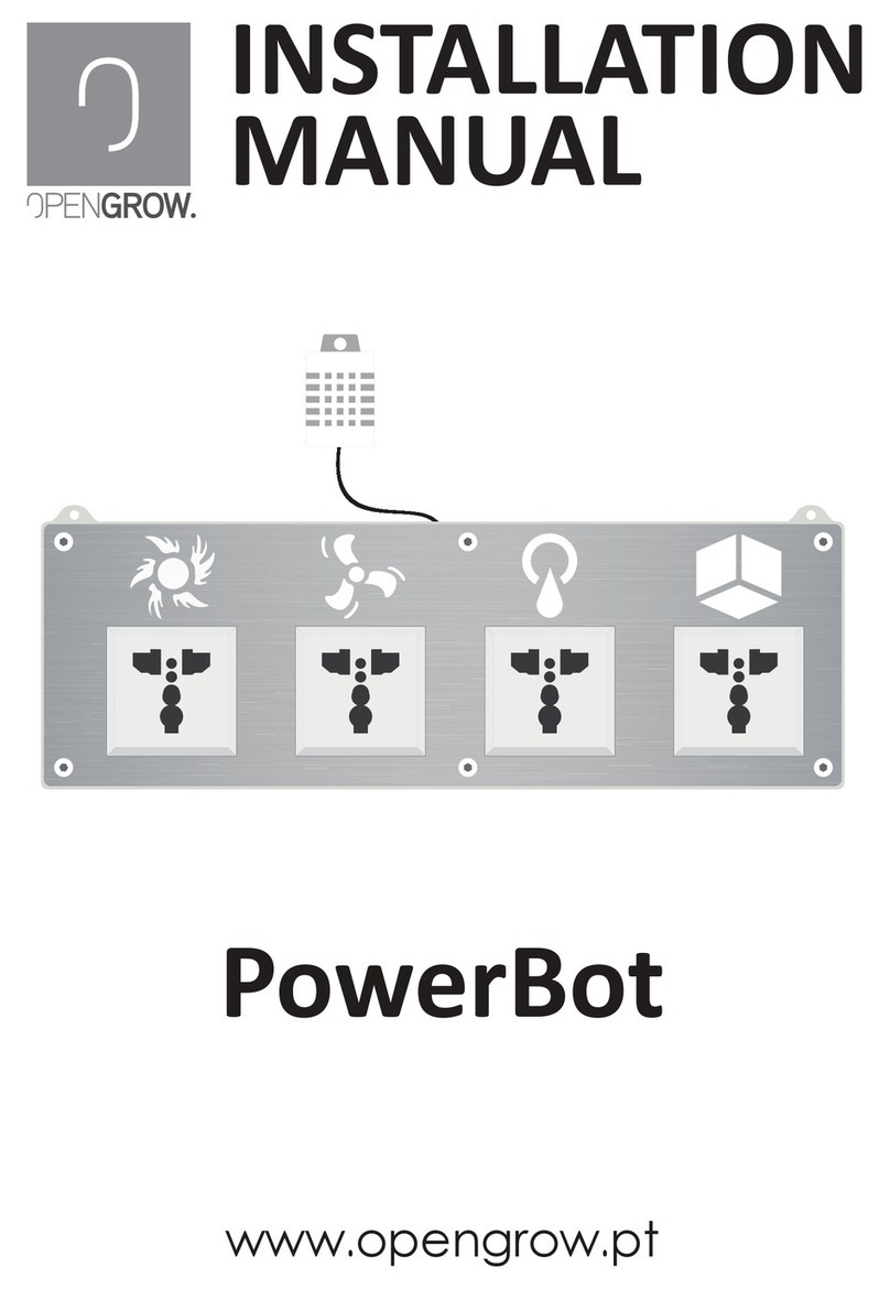 Open Grow GroLab PowerBot installation manual Open Grow GroLab PowerBot installation manual