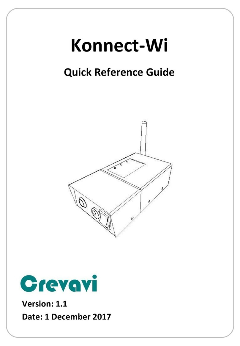 Crevavi Konnect-Wi Quick reference guide