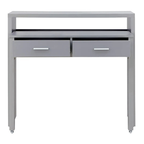GFW Regis Extending Console Desk Assembly instructions