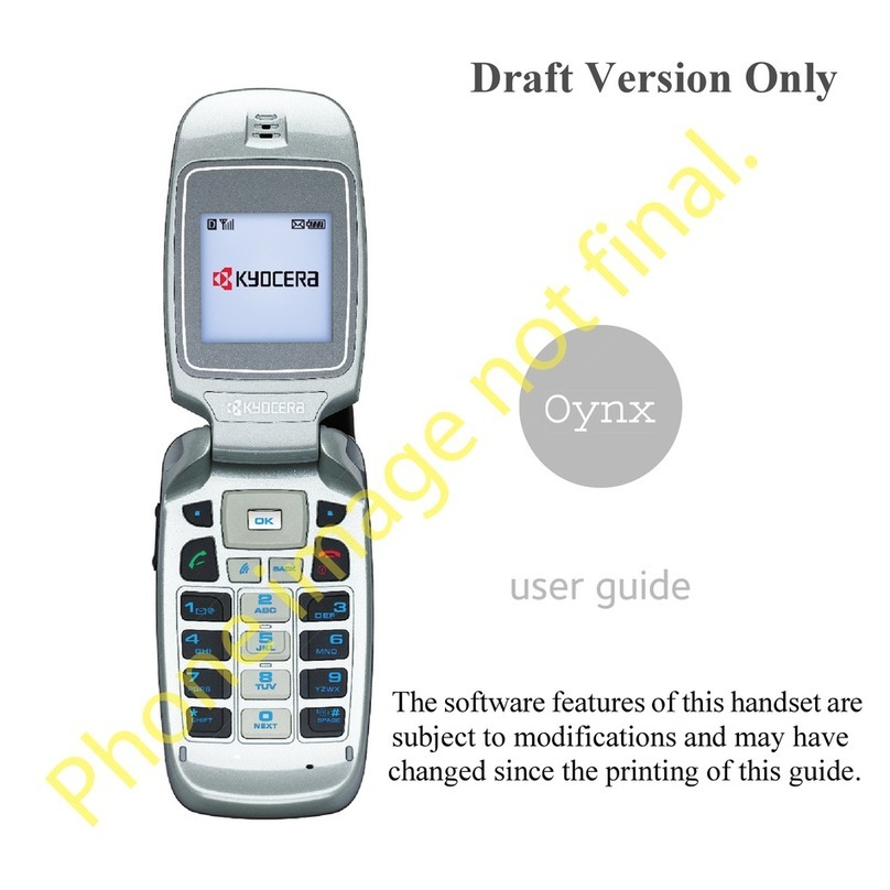 Kyocera Milan KX9B User manual