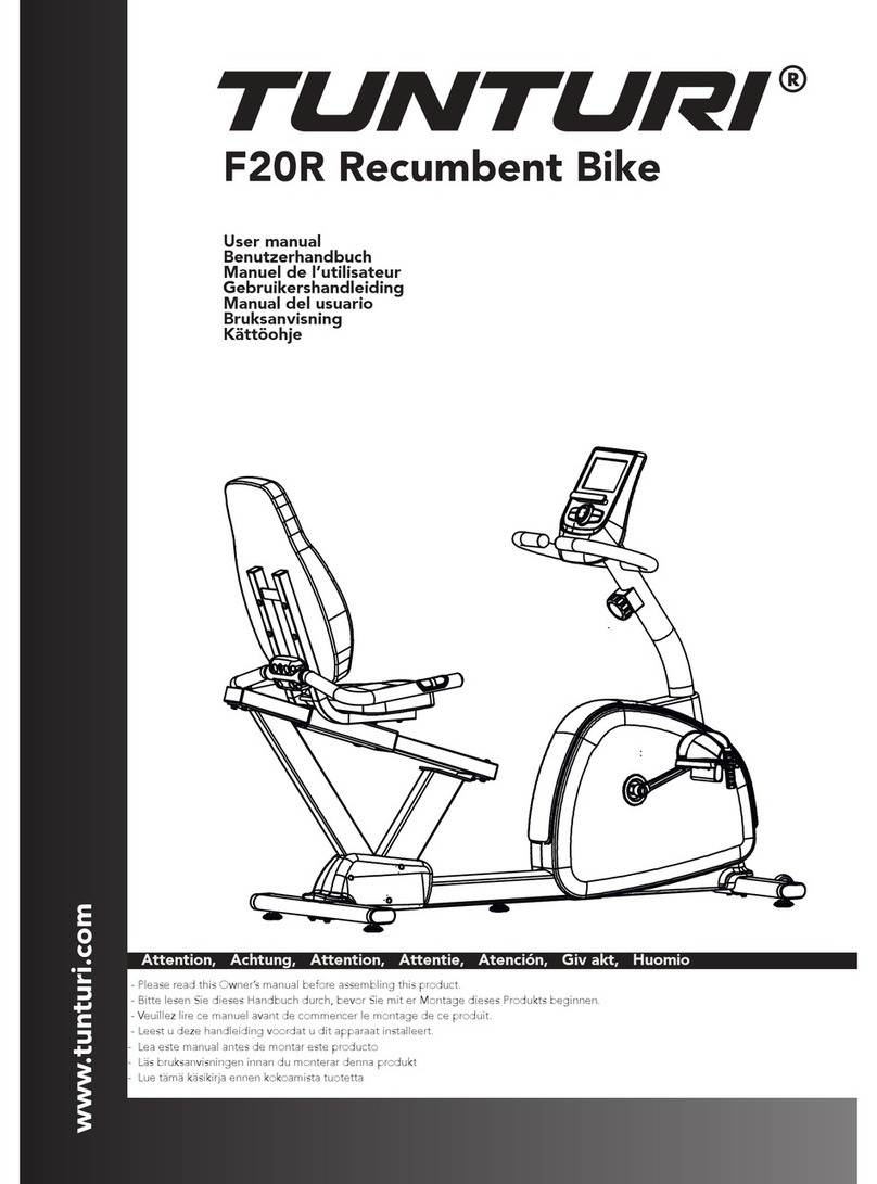 Tunturi F20R user manual