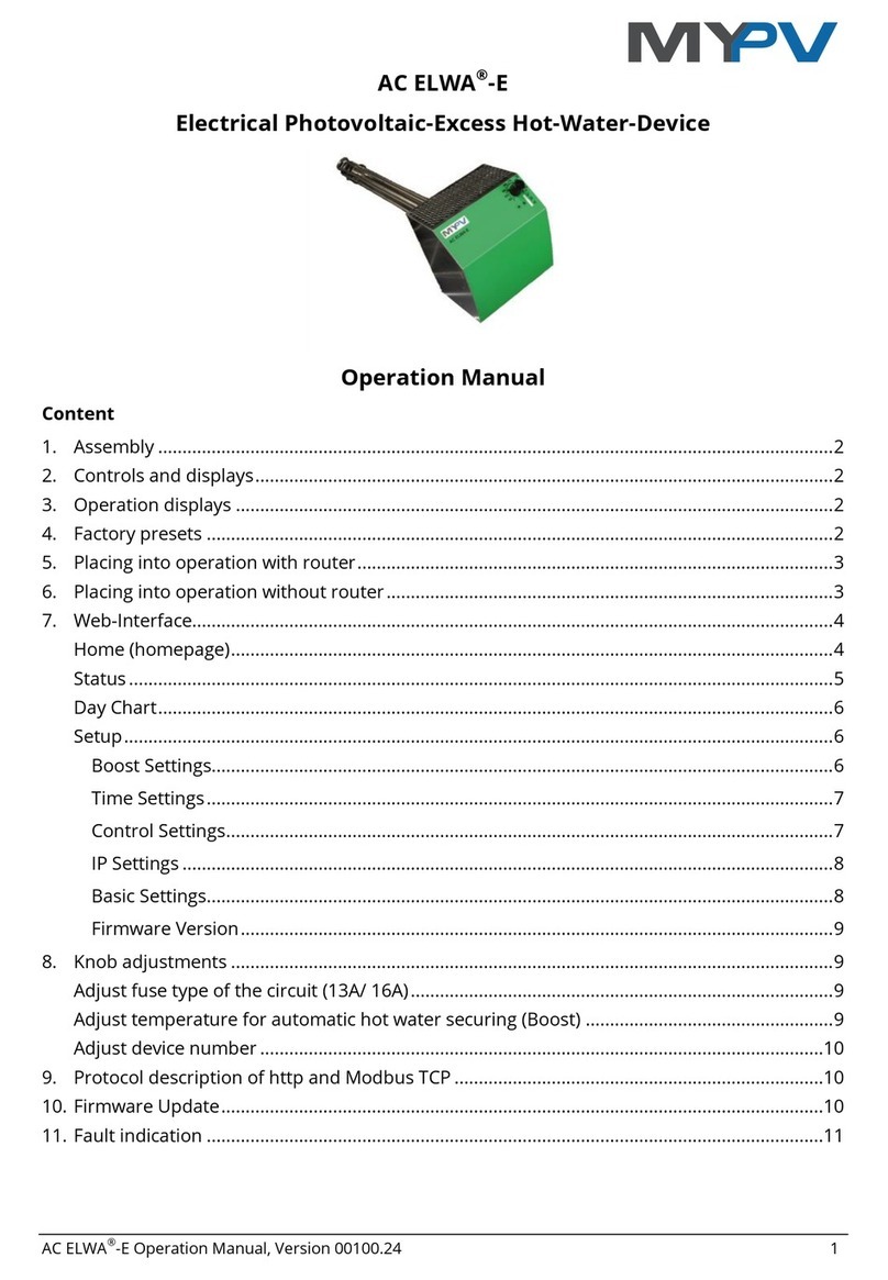 MYPV AC ELWA-E Operation manual