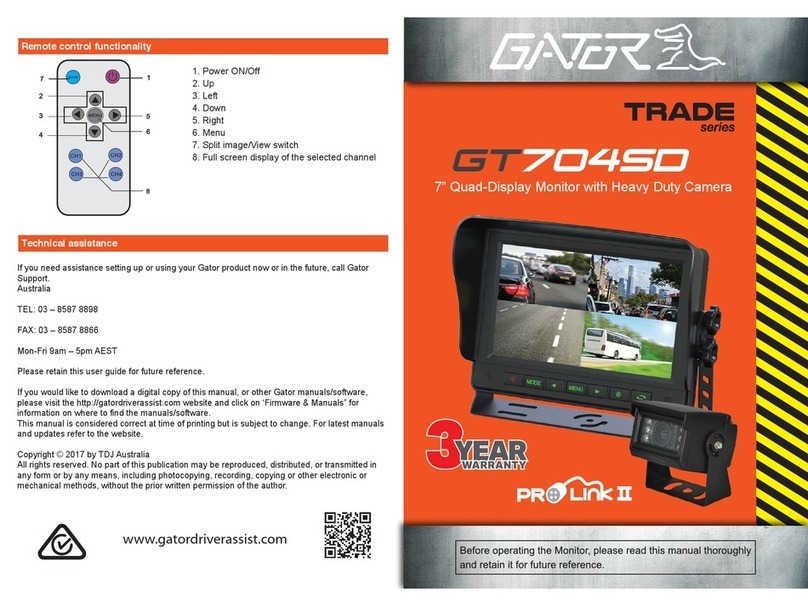 Gator GT7045D TRADE Series User manual Gator GT7045D TRADE Series User manual