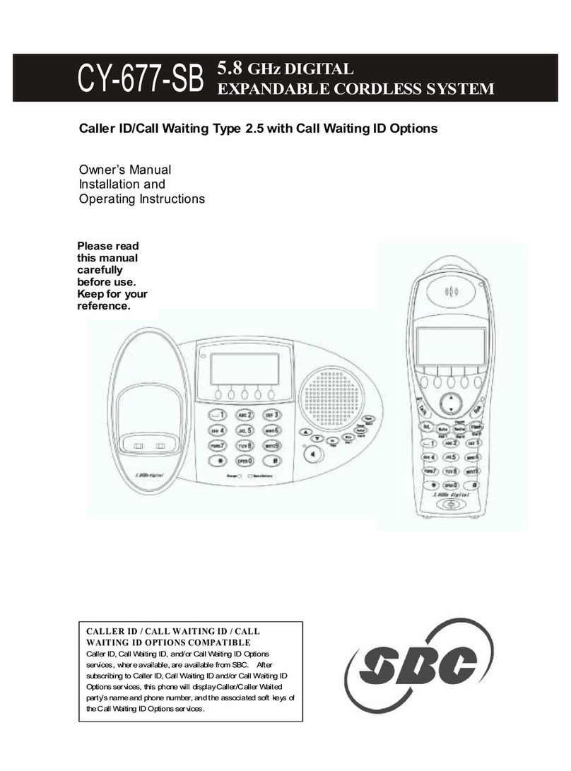 SBC CY-677-SB Safety guide