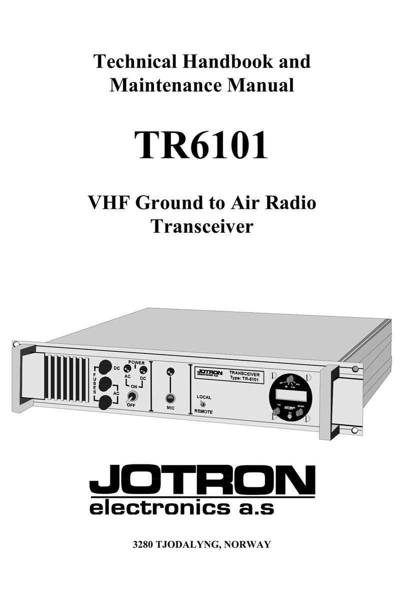 jotron TR6101 User manual