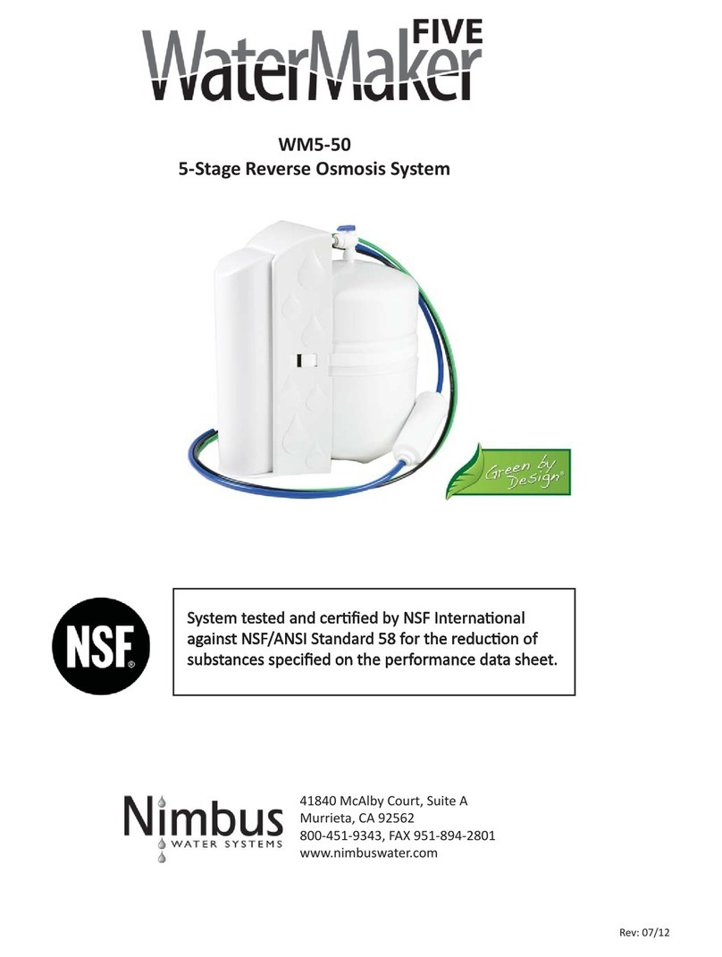 Nimbus Water Systems Five Water Maker WM5-50 Instruction