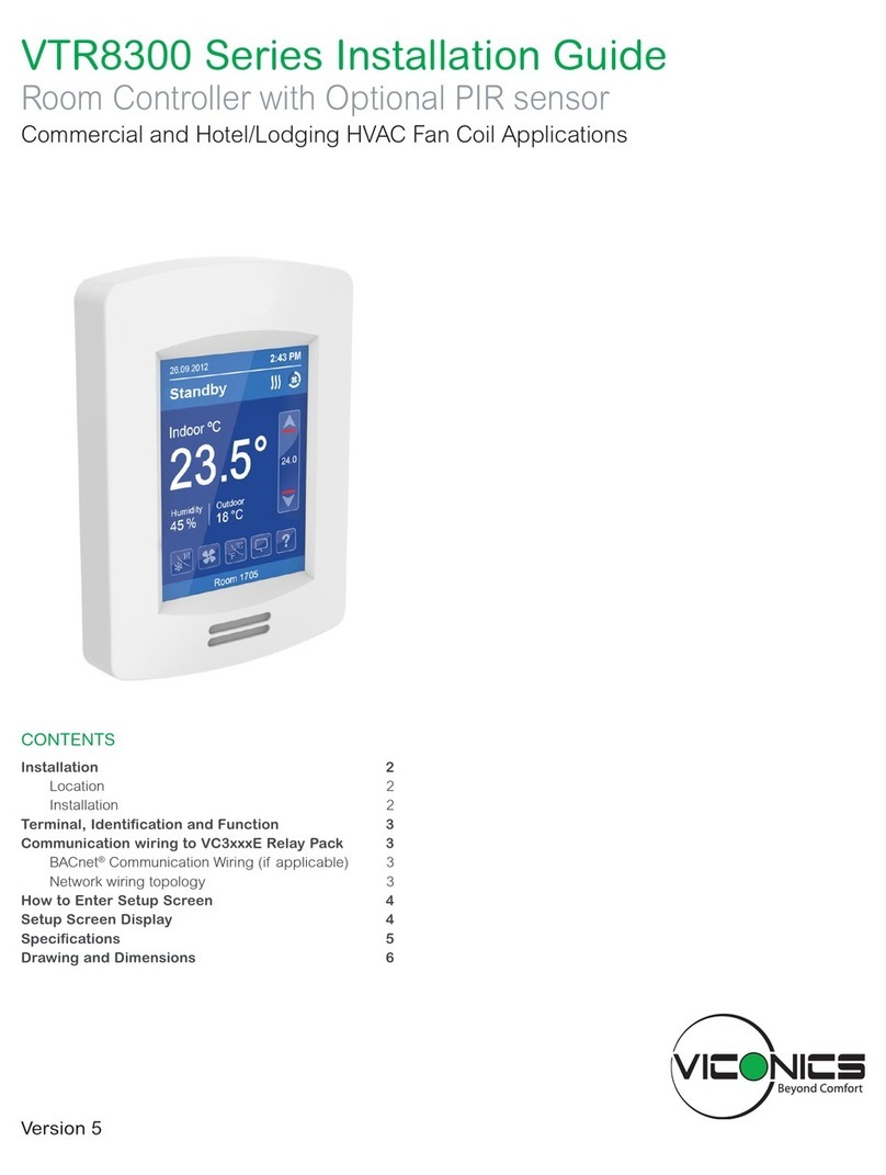 Viconics VTR8300 Series User manual
