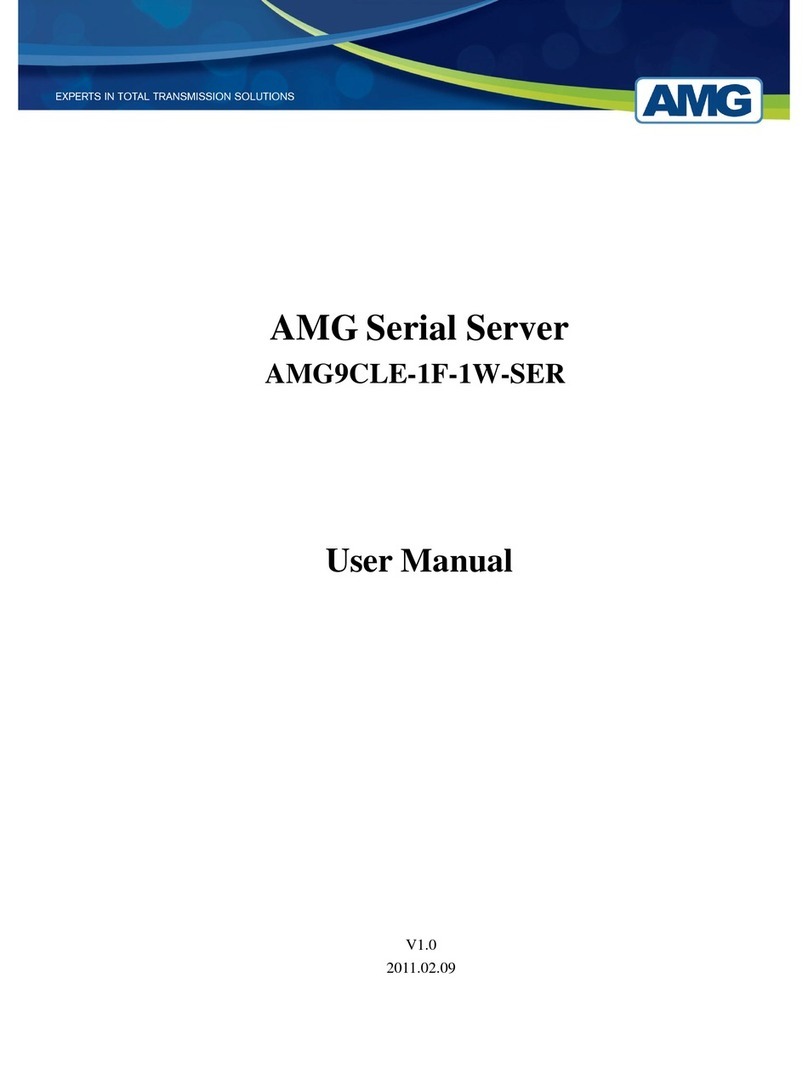 AMG AMG9CLE-1F-1W-SER user manual