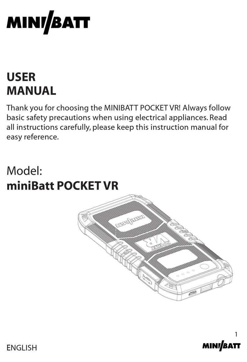 miniBatt POCKET VR User manual