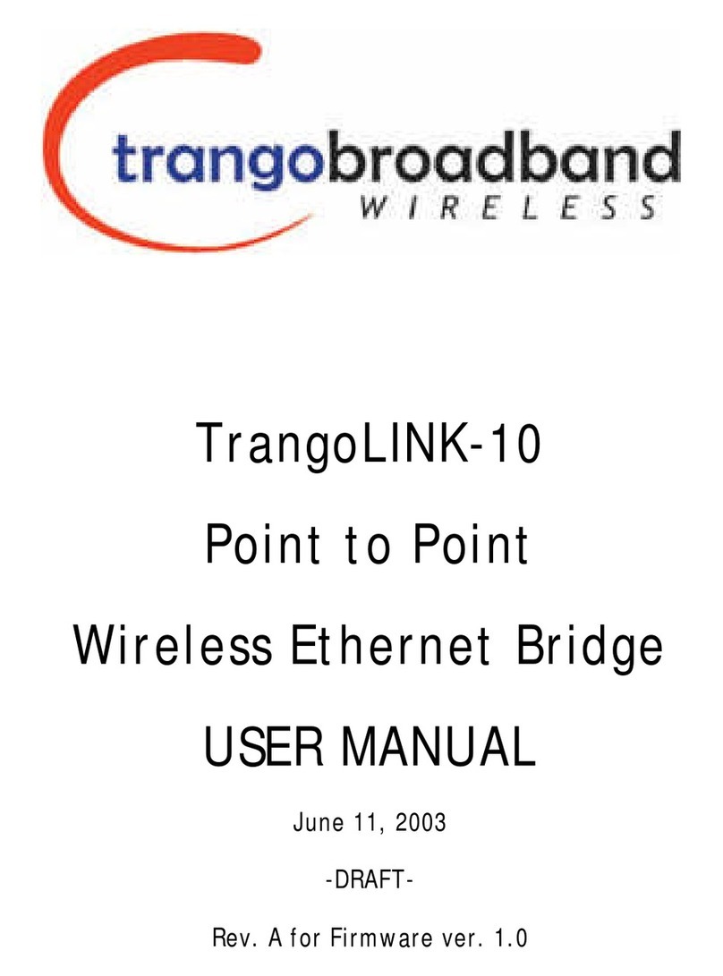 Trango brodband TrangoLINK-10 User manual