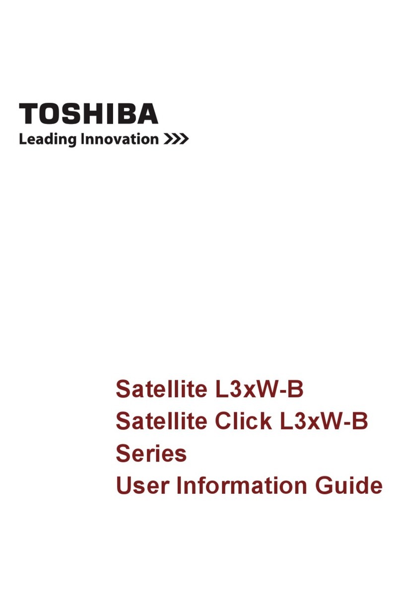 Toshiba Satellite L3xW-B Series User's information guide