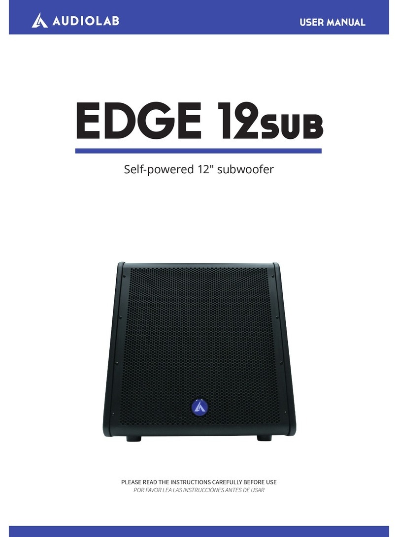 Audiolab EDGE 12 sub user manual