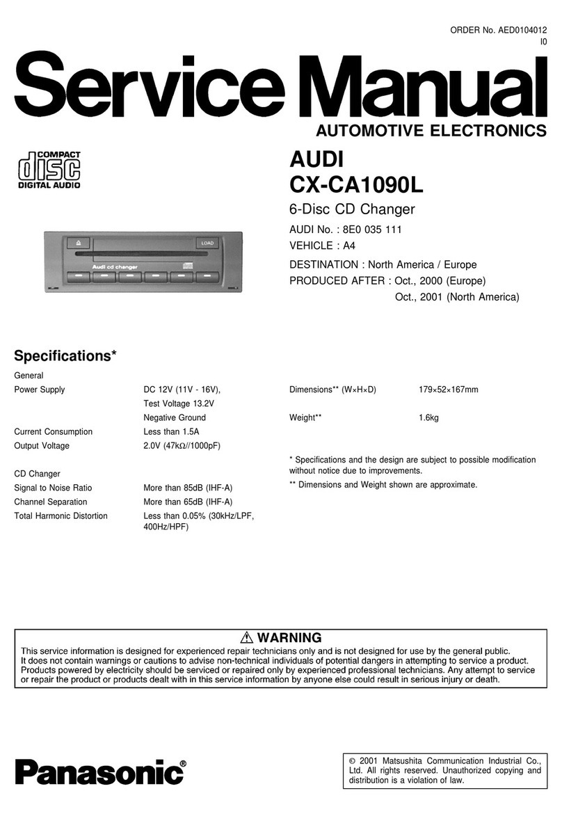Panasonic CX-CA1090L User manual