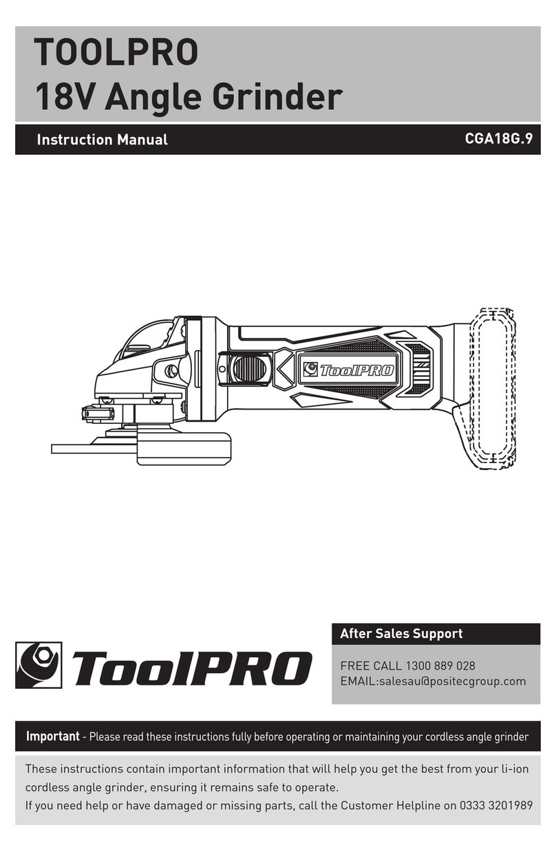 ToolPRO CGA18G.9 User manual