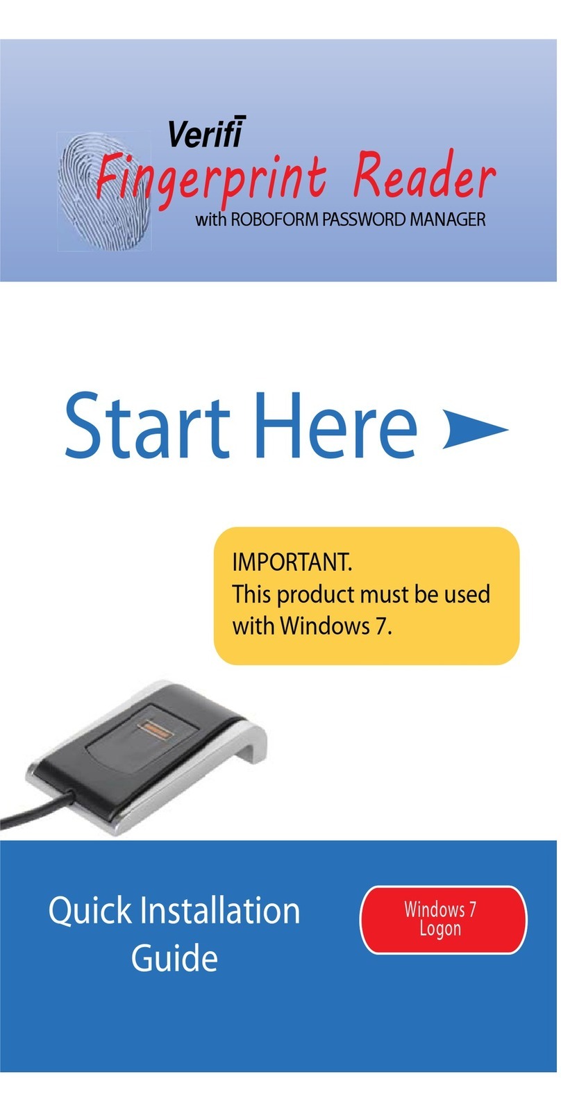 Verifi P2000 Quick installation guide