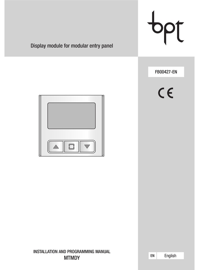 Bpt MTMDY Assembly instructions