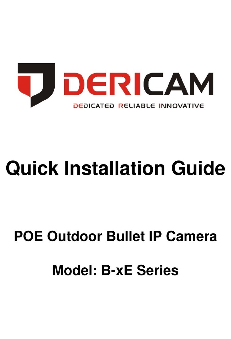 Dericam B-xE Series Quick installation guide