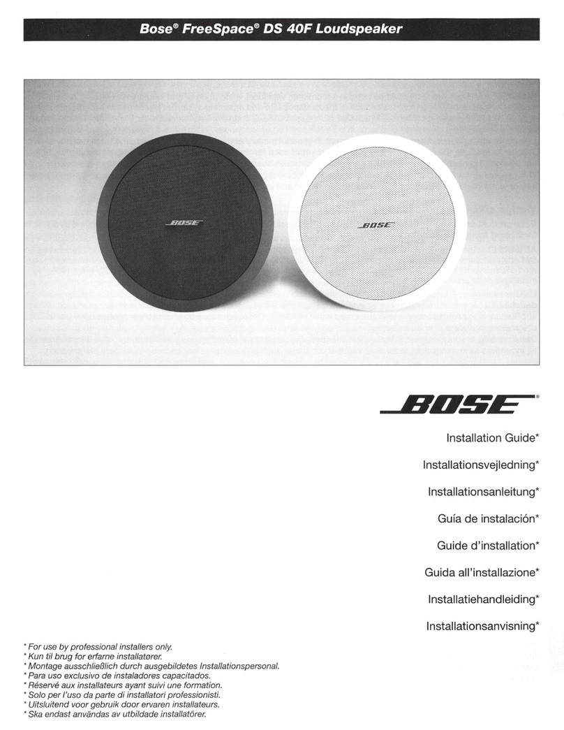 Bose FreeSpace DS 40F User manual