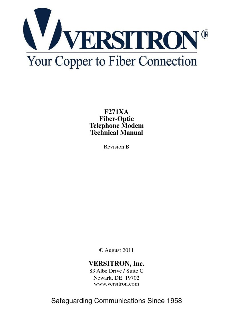 Versitron F270XA User manual