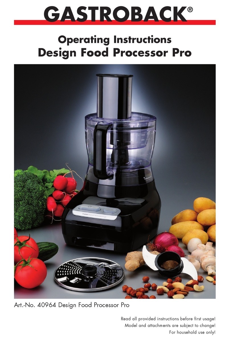 Gastroback 40964 User manual