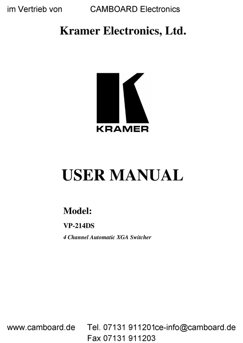 Kramer VP-214DS User manual Kramer VP-214DS User manual