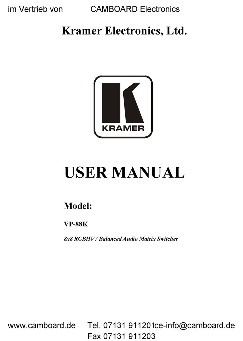 Kramer VP-88K user manual