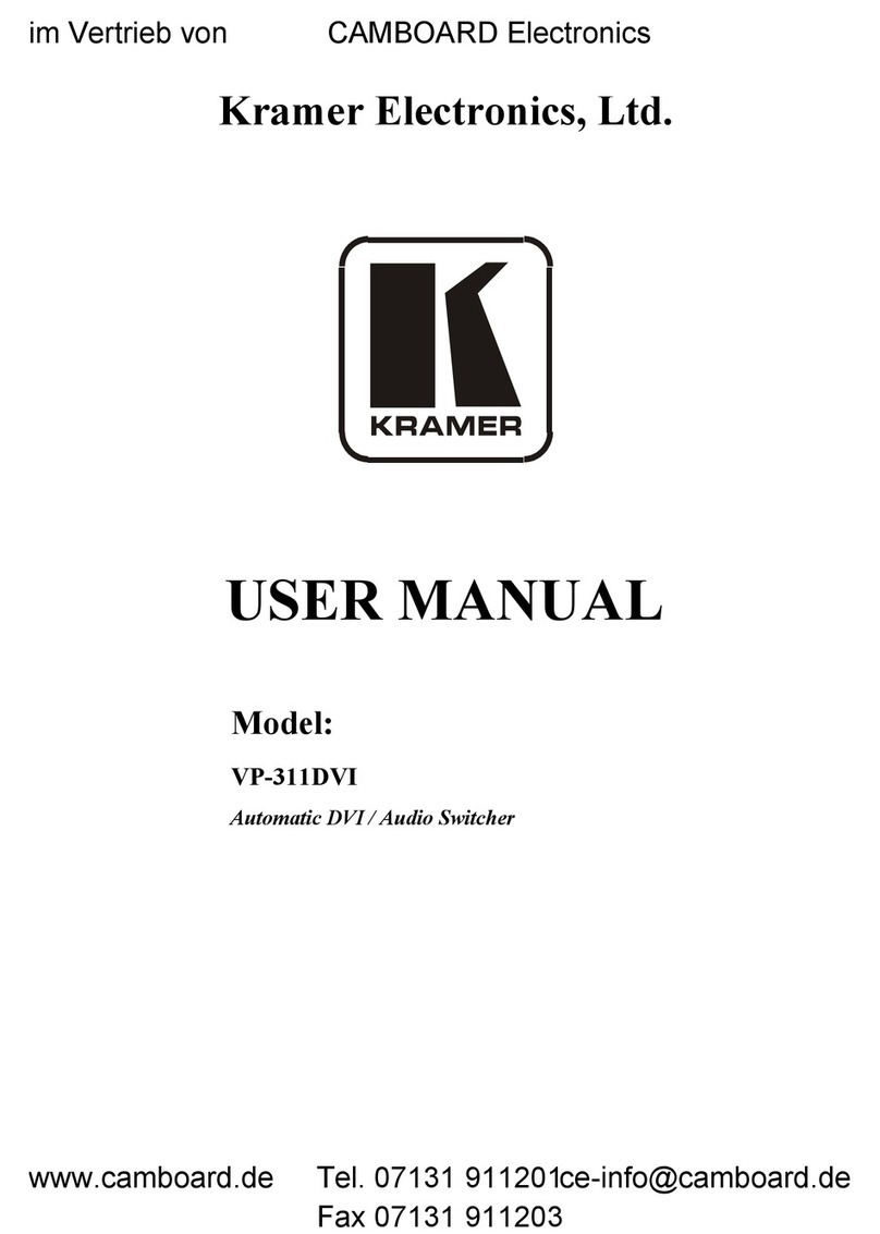 Kramer VP-311DVI User manual