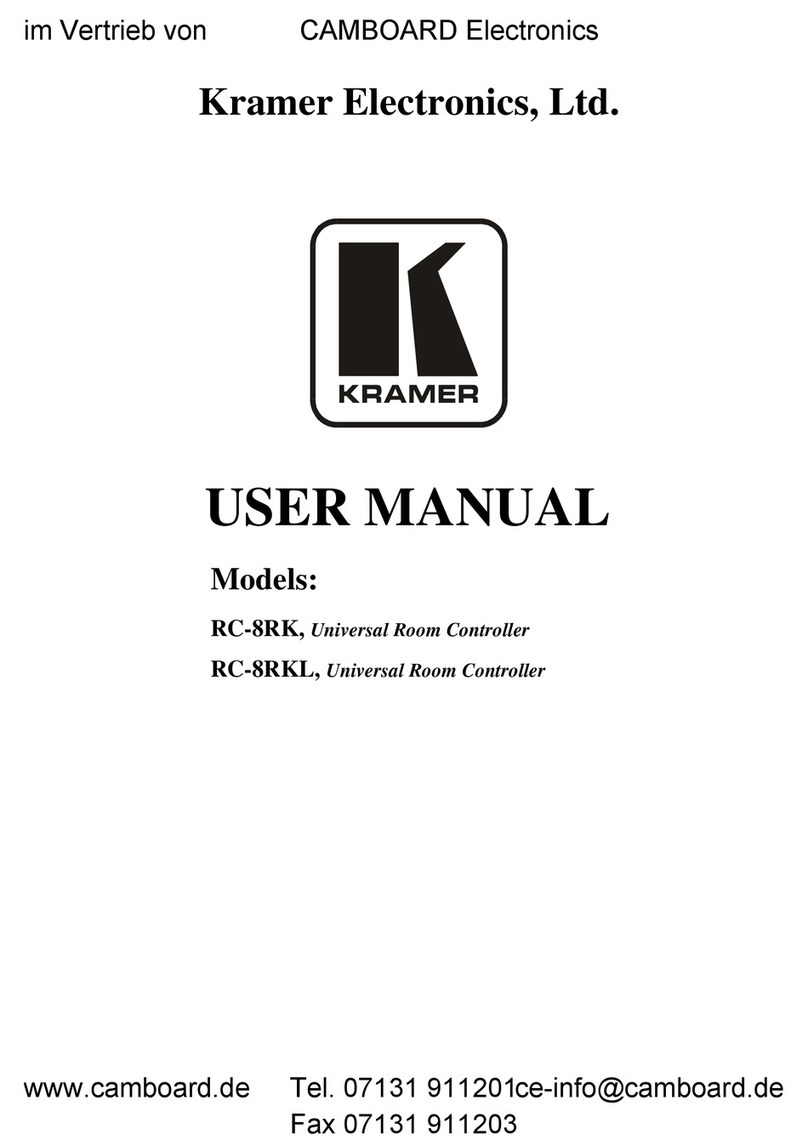 Kramer RC-8RKL user manual