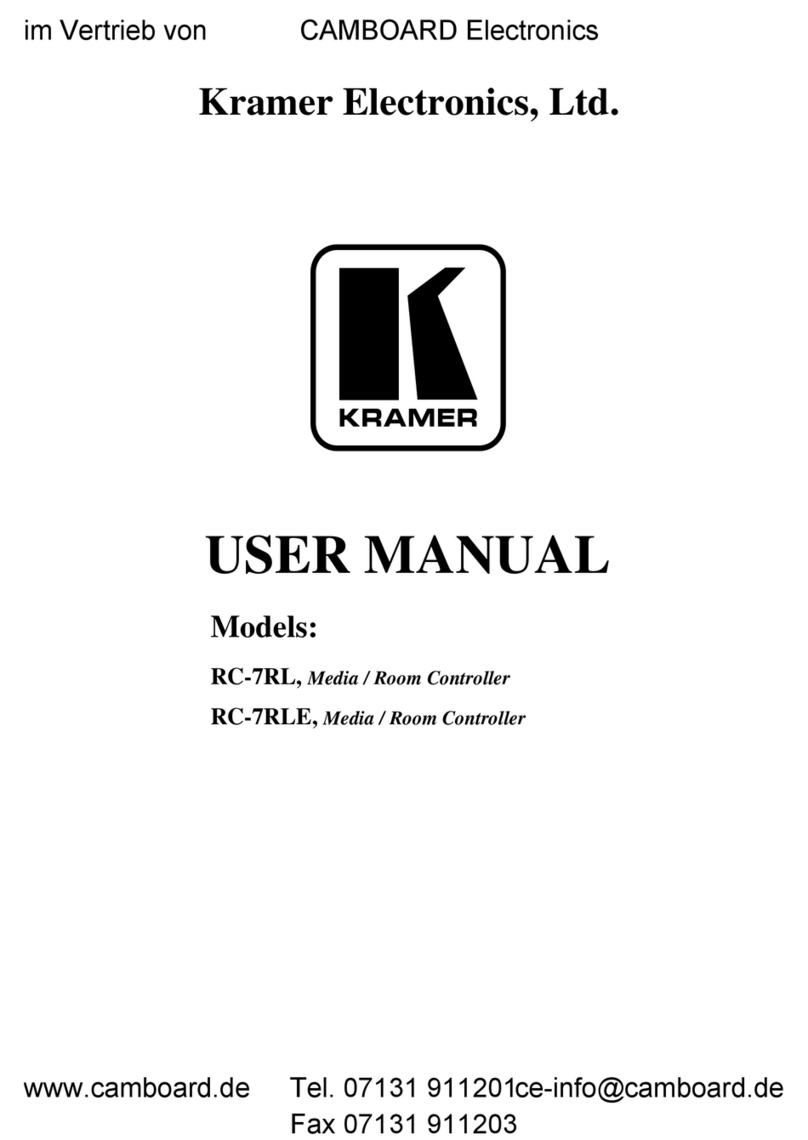 Kramer RC-7RL User manual