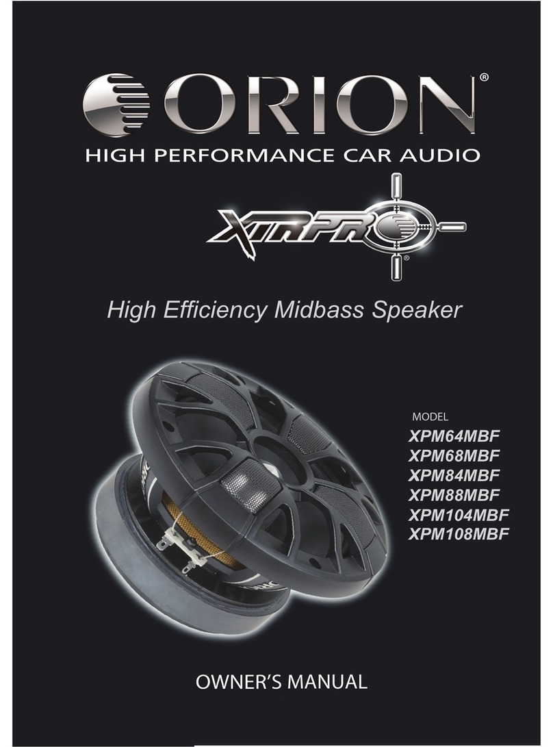 Orion XPM64MBF owner's manual