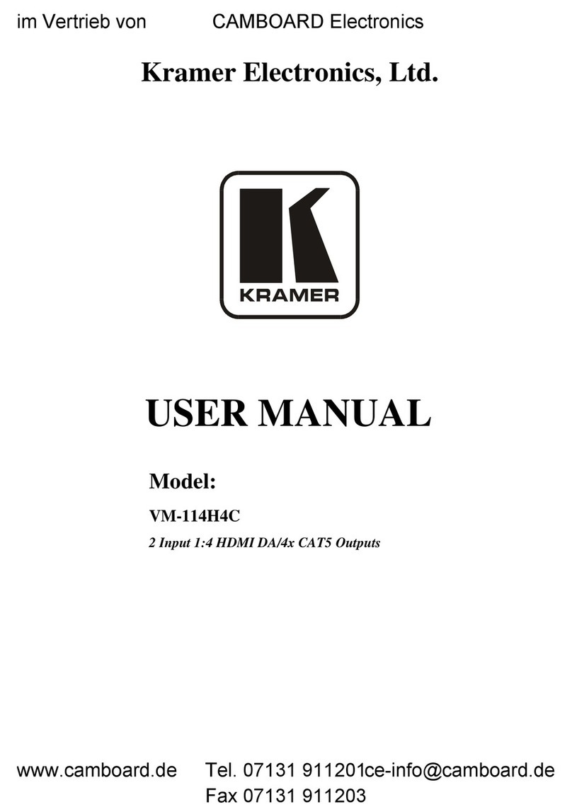 Kramer VM-114H4C user manual