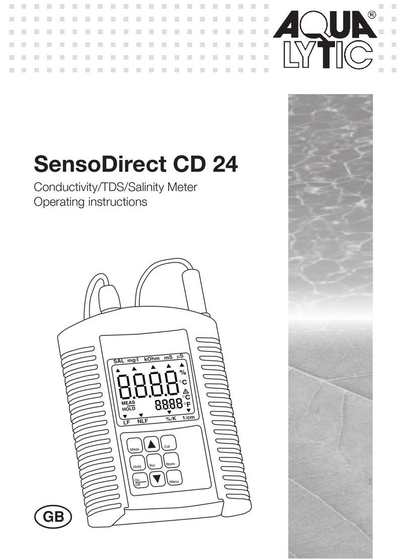 Tintometer AQUALYTIC SensoDirect CD 24 User manual