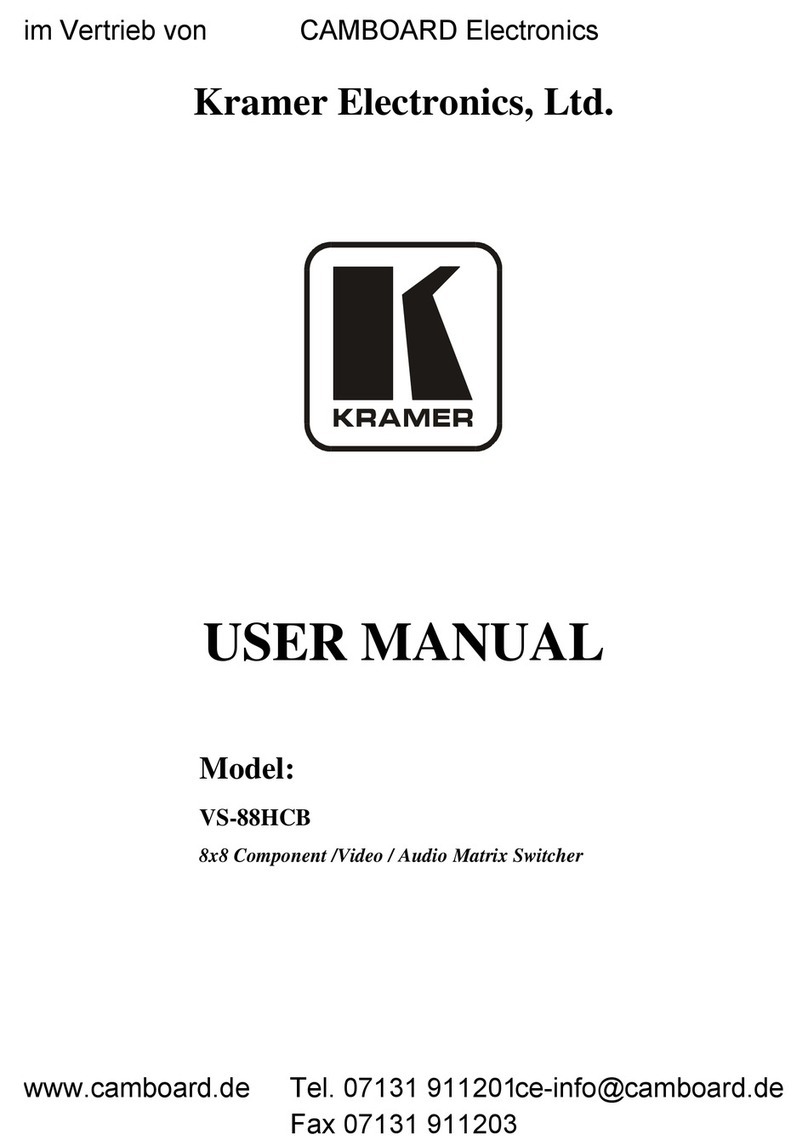 Kramer VS-88HCB user manual