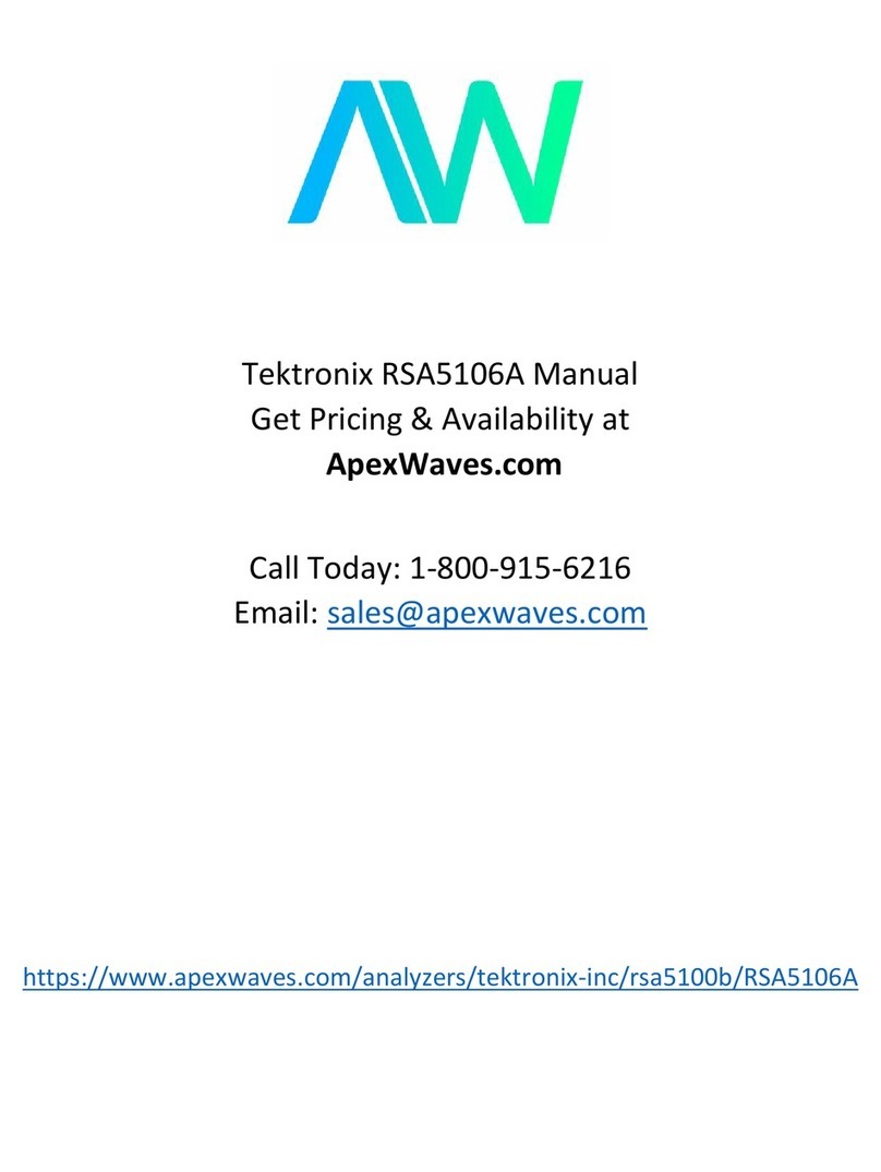 Tektronix RSA5100A Series Manual