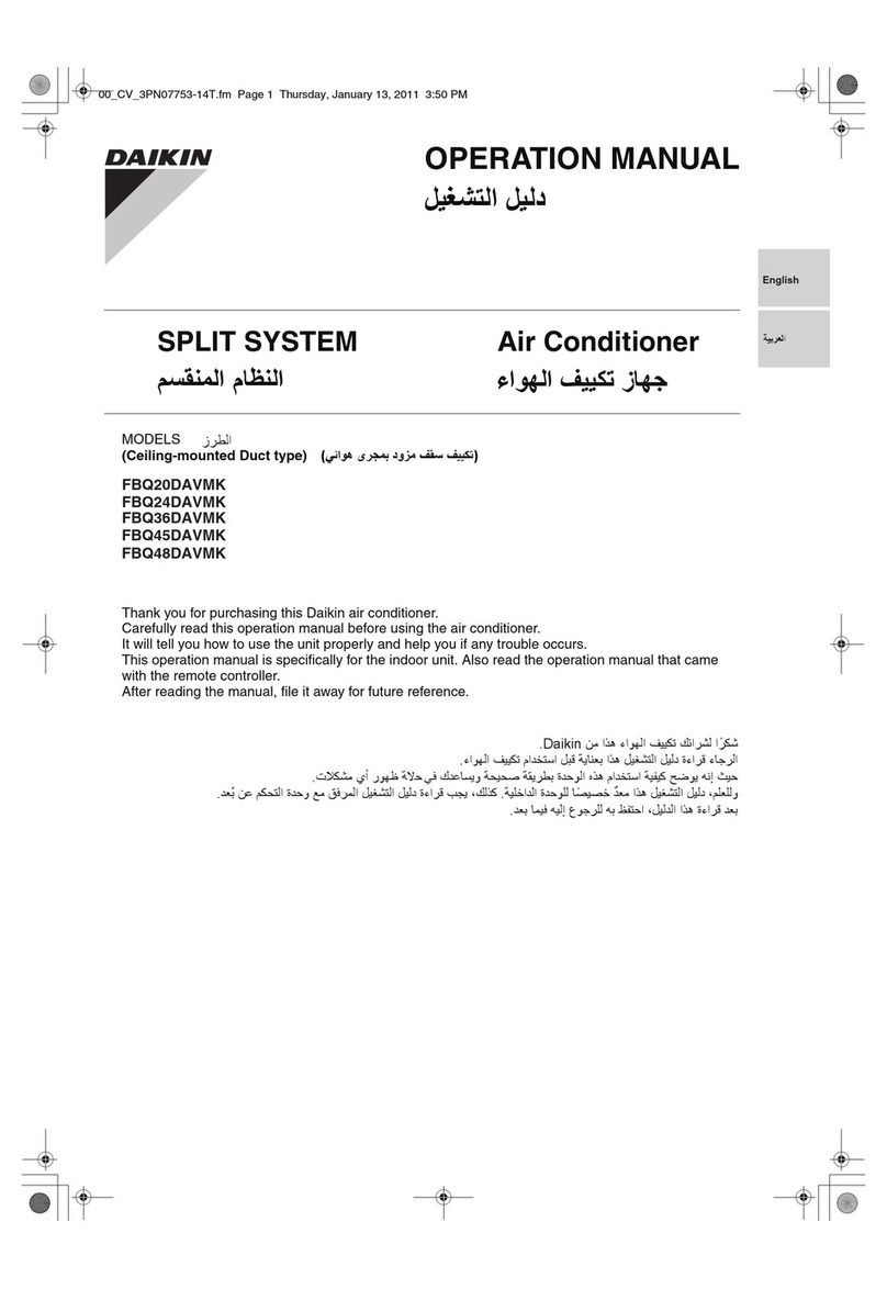 Daikin FBQ20DAVMK User manual Daikin FBQ20DAVMK User manual