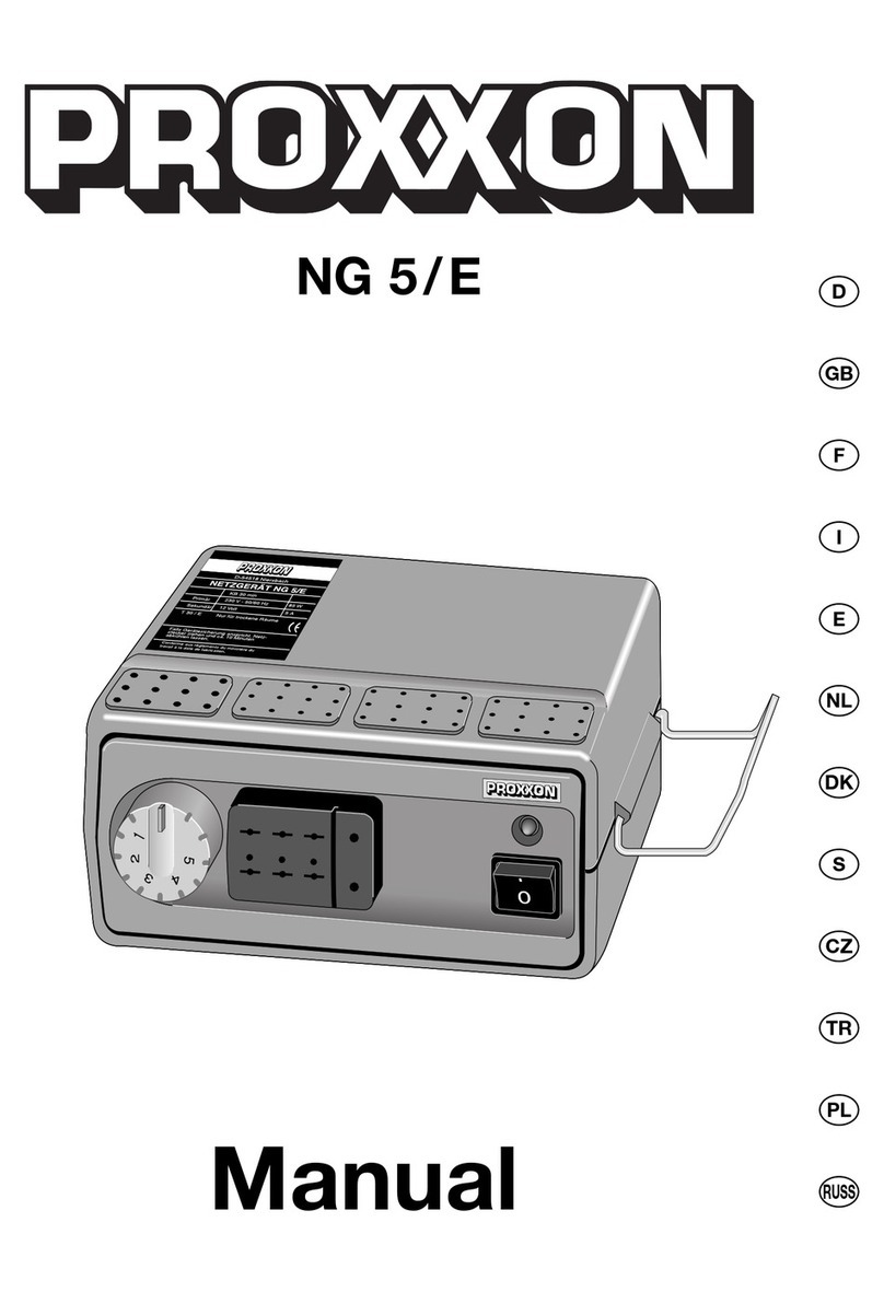Proxxon NG 5/E user manual