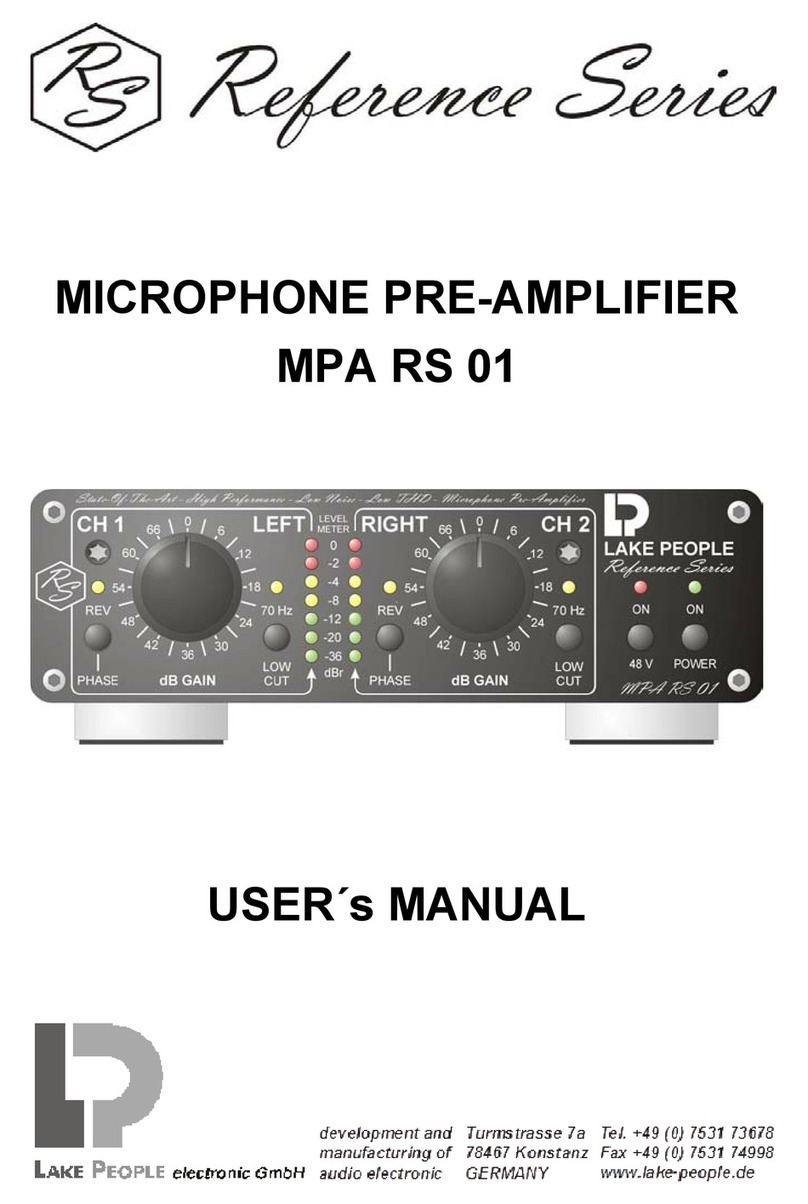 Lake People MPA RS 01 user manual