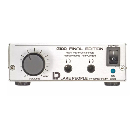 Lake People G100 Final Edition user manual Lake People G100 Final Edition user manual