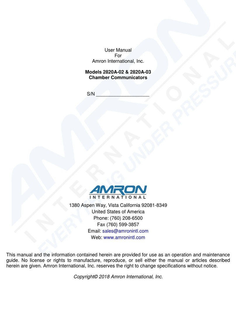 Amron 2820A-02 User manual Amron 2820A-02 User manual