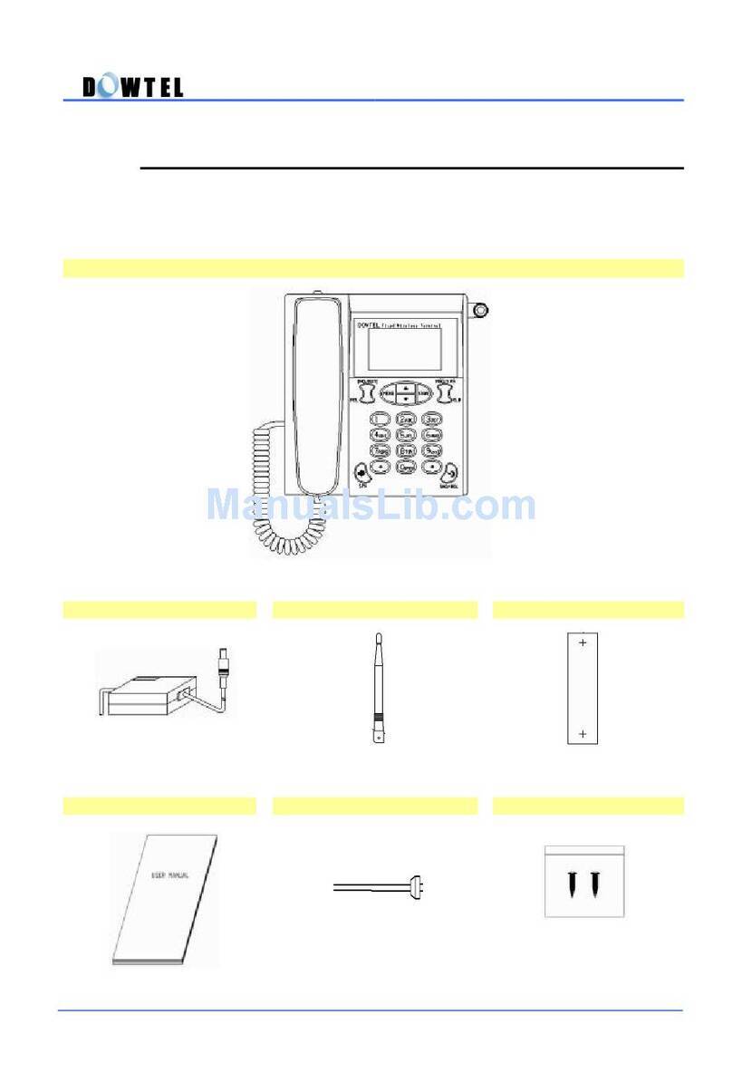 Dowtel DTP-1900 operating manual