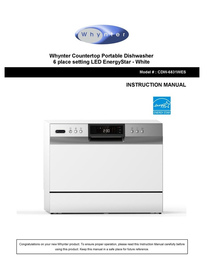 Whynter CDW-6831WES instruction manual